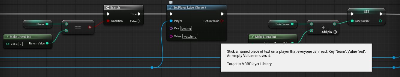 Set Player Label (Server) with key boxing and value watching